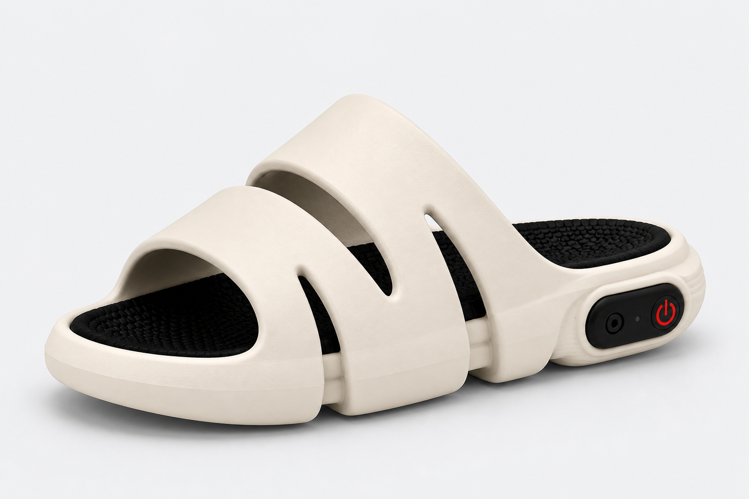 PEMF sound-wave pulse from heel, arch, and toe throughout the insole